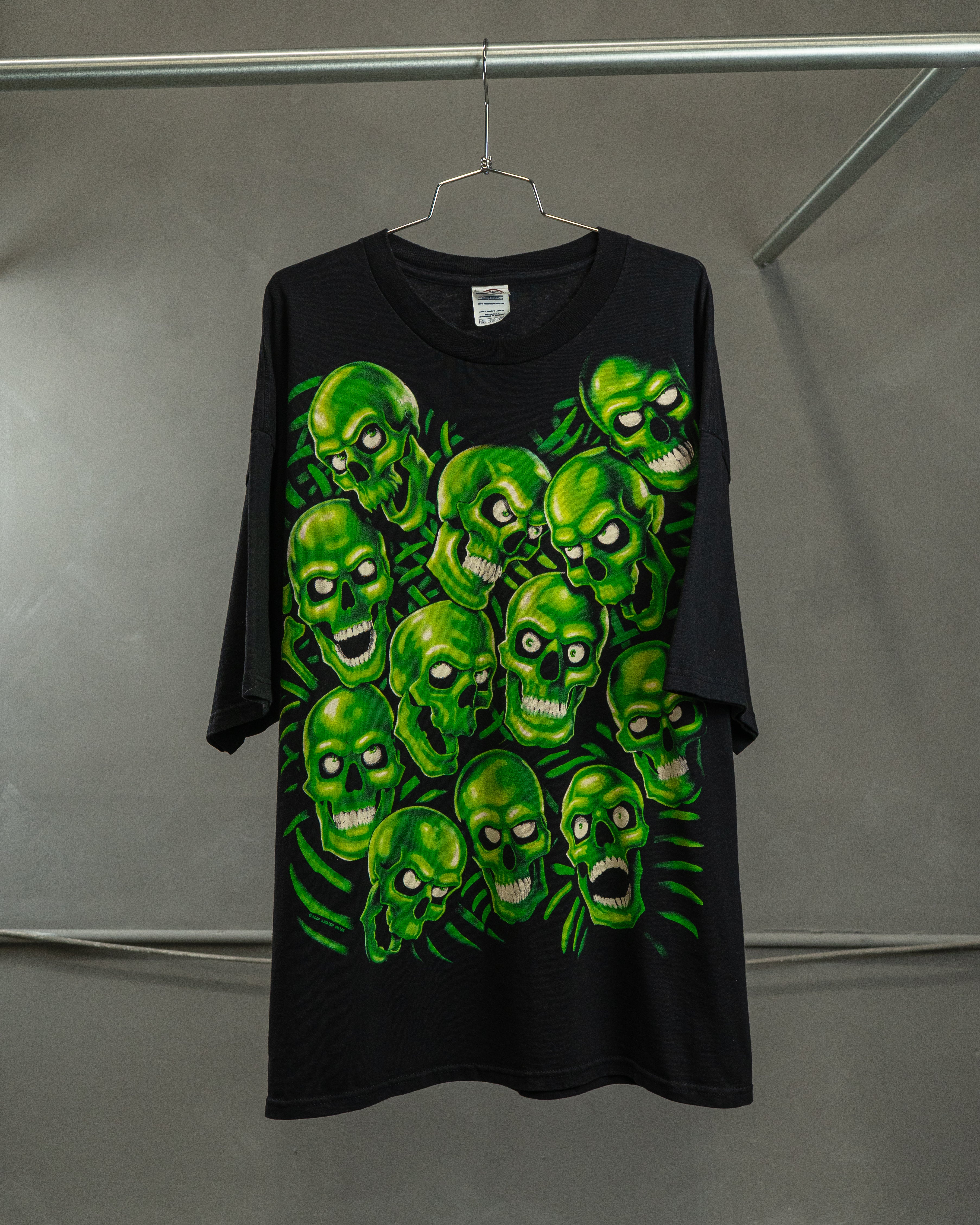 2001 Liquid Blue "Green Skulls" (XX-Large)